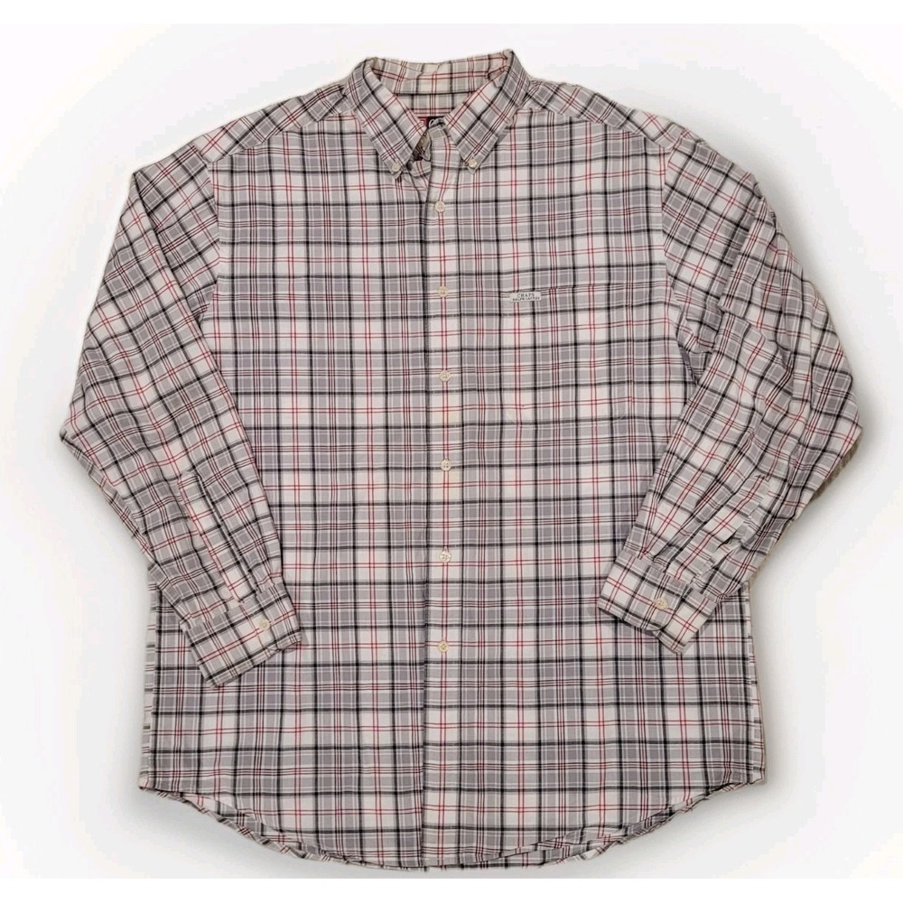 Chaps Ralph Lauren Men's Plaid Button Up Shirt Large‎ Preppy Lumberjack Cabin